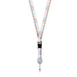 ML1264 - Detachable polyester sublimation badge reel lanyard.