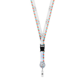 ML1264 - Detachable polyester sublimation badge reel lanyard.