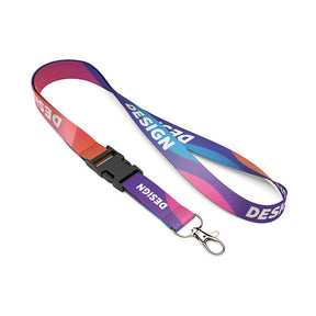 ML1304 - Detachable RPET sublimation lanyard.