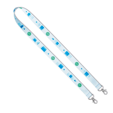 ML1316 - RPET sublimation lanyard with 2 clips