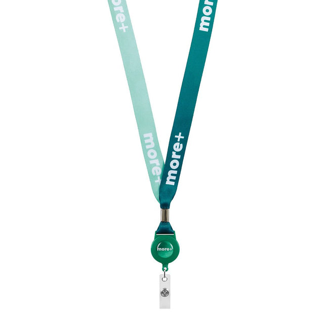 ML1365 - RPET sublimation badge reel lanyard with metal crimp.