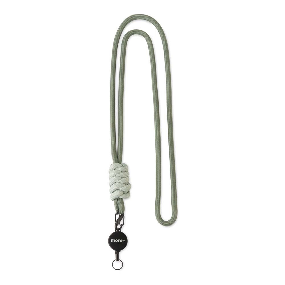 ML1603 - Contrast knot colour metal badge reel cord lanyard