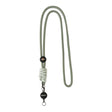 ML1604 - Contrast knot colour adjustable metal badge reel cord lanyard