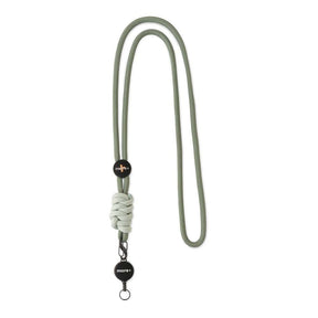 ML1604 - Contrast knot colour adjustable metal badge reel cord lanyard
