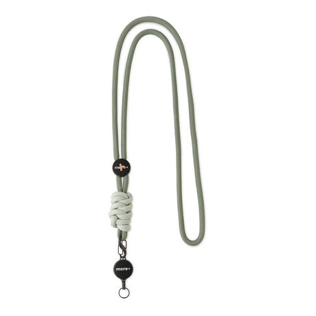 ML1604 - Contrast knot colour adjustable metal badge reel cord lanyard