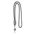 ML1605 - 2-tone knot colour metal badge reel cord lanyard