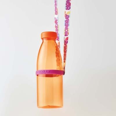 MLBH16 - Polyester sublimated Bottle & Cup Holder lanyard.