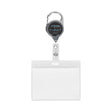 MLBR10 - Retractable badge reel with carabiner & logo.