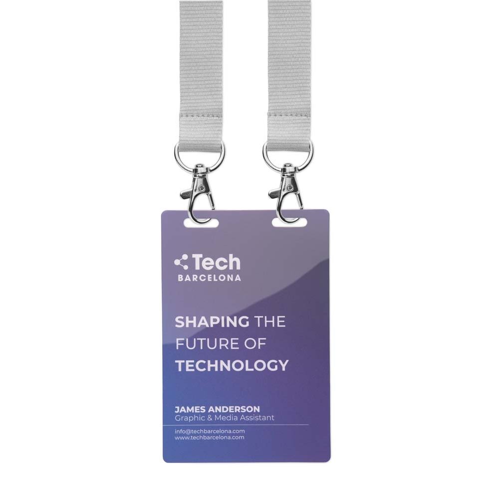 MLID04 - Durable printed PVC ID badges (120x80mm)