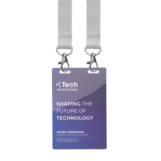MLID04 - Durable printed PVC ID badges (120x80mm)