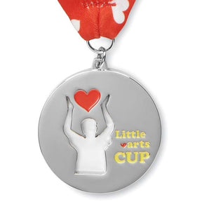 MM1001 - Custom shape zinc alloy medals with V stitched polyester or rPET 80cm ribbons, printed full colour on both sides