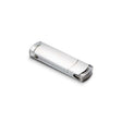 MO1007 - Rectangluar 2.0 or 3.0 metal USB flash drive. 1 to 64GB.