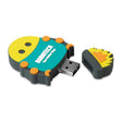 MO1PV4 - 2D custom shape, soft PVC USB flash drive. 1 to 64GB.