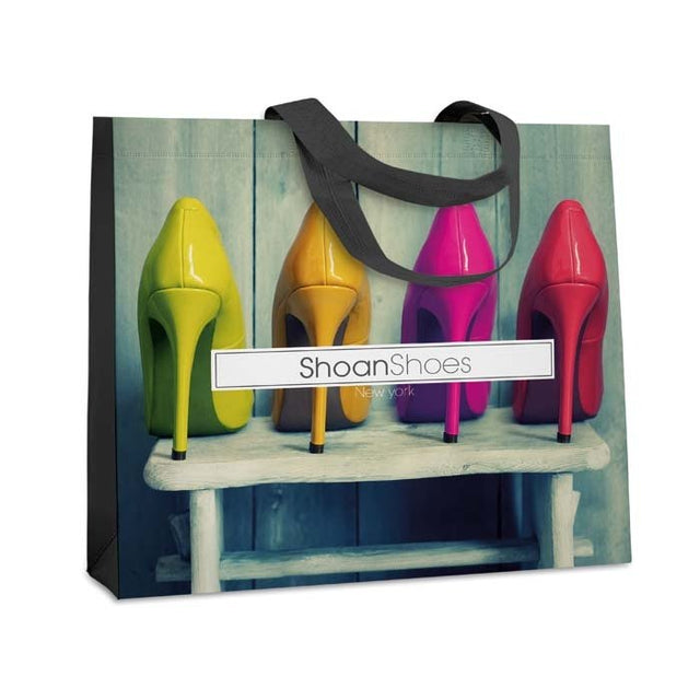 MO4340 - Horizontal shopping bag (heat seal): 45x35x10cm