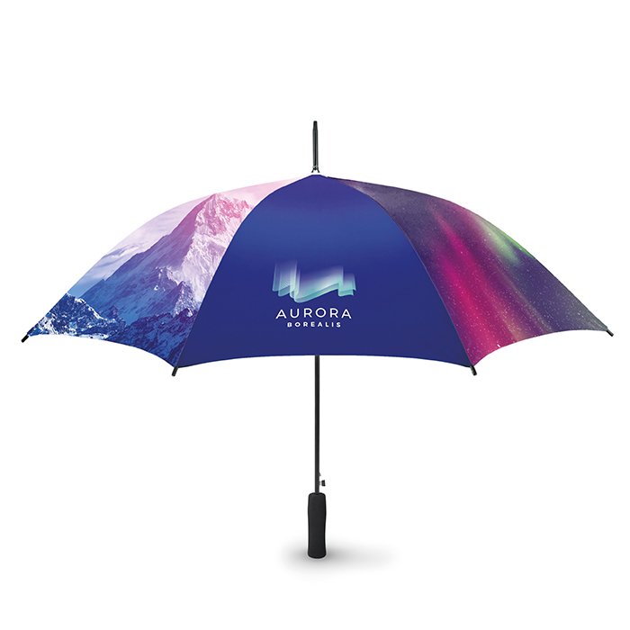 MO8581 - 27 Inch auto open umbrella. The most popular 27 inch model for promotions