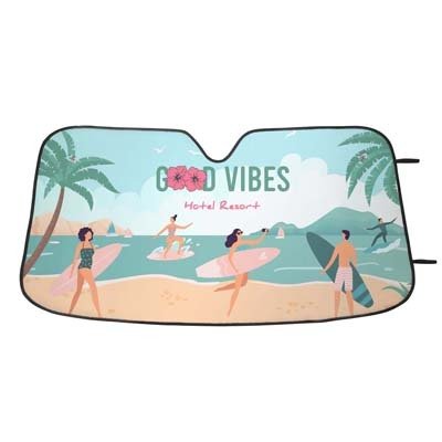 MPCS14 - All over printed car sunshade
