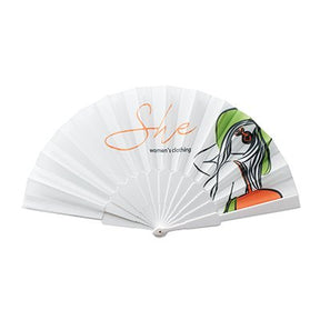 MPFN01 - Full colour plastic hand fan