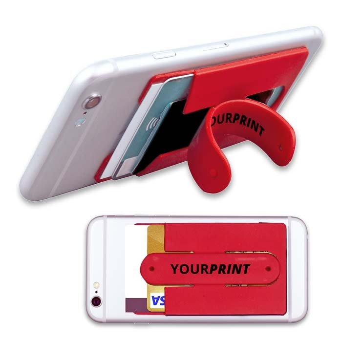 MPHN06 - Silicone pouch with snap stand in the colour of your choice