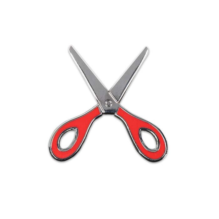 MPIN06 - Custom shape plated zinc alloy lapel pin with imitation hard enamel logo design