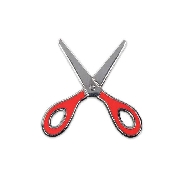 MPIN06 - Custom shape plated zinc alloy lapel pin with imitation hard enamel logo design