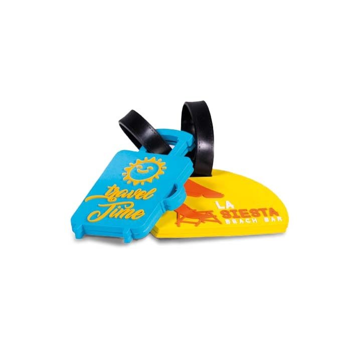 MT1003 - Custom shape soft PVC luggage tag (Max. 10x10cm)