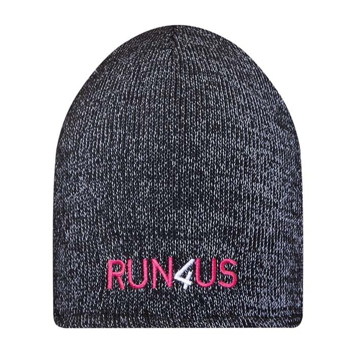 MW1009 - Double layer acrylic beanie with reflective threads