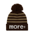 MW1010 - Acrylic custom pattern jacquard cuff beanie with pompon. Up to 6 colours included!
