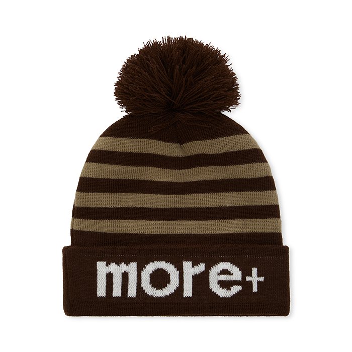 MW1010 - Acrylic custom pattern jacquard cuff beanie with pompon. Up to 6 colours included!
