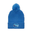 MW1023 - Classic ribbed acrylic cuff beanie with pom pom.