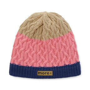 MW1026 - Braided cable beanie with 200gsm Shu velveteen lining and ribbed hem.