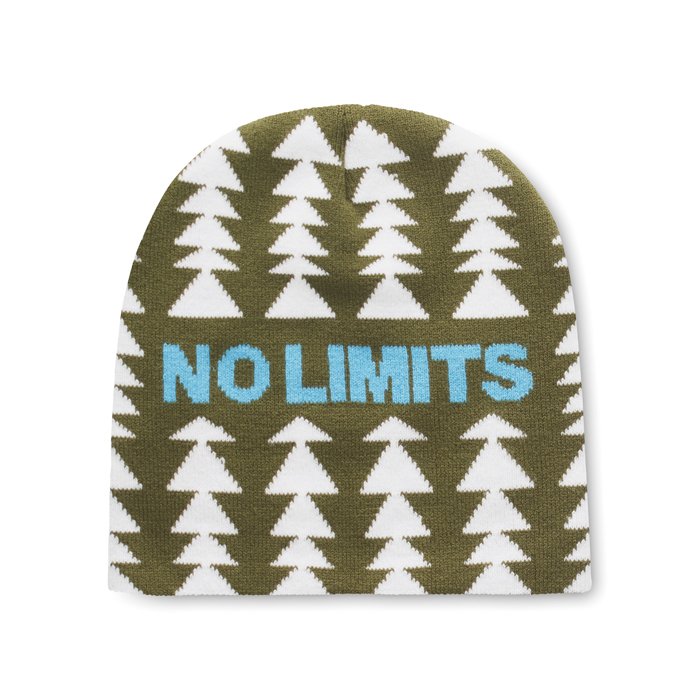 MW1111 - rPET custom pattern jacquard beanie. Up to 6 colours included!