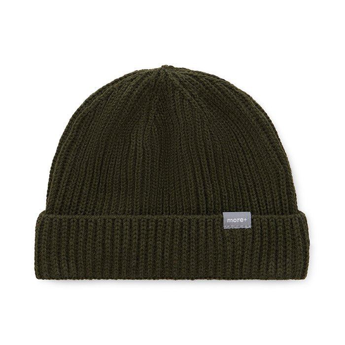 MW1117 - Single layer ribbed fisherman beanie in rPET with low cuff.