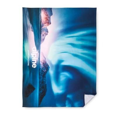 MW4006 - Full colour polar fleece blanket. Turkey production. From 50 pcs
