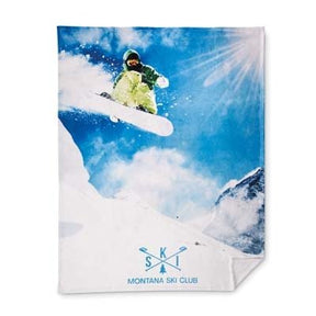 MW4007 - Full colour coral fleece blanket. Turkey production. From 50 pcs