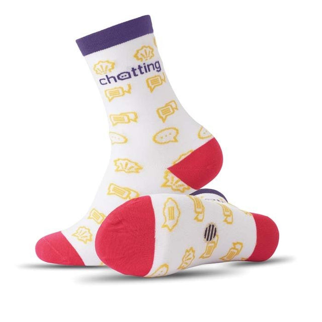 MWCS61 - EU made - Cotton jacquard crew socks.