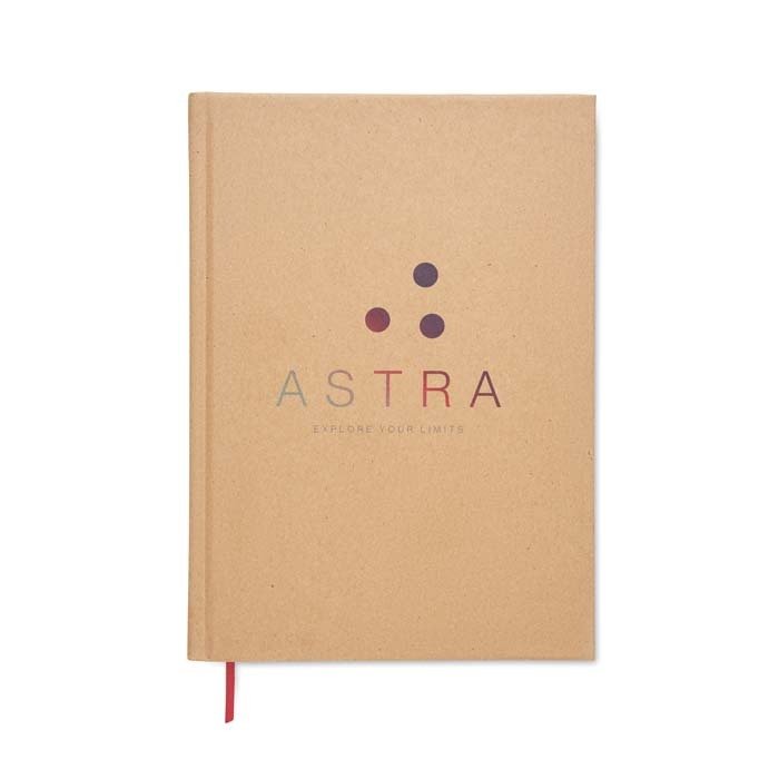 NOTEE5 - A5 recycled paper hard cover notebook with your design printed sheets