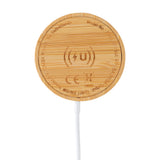 10W bamboo magnetic wireless charger