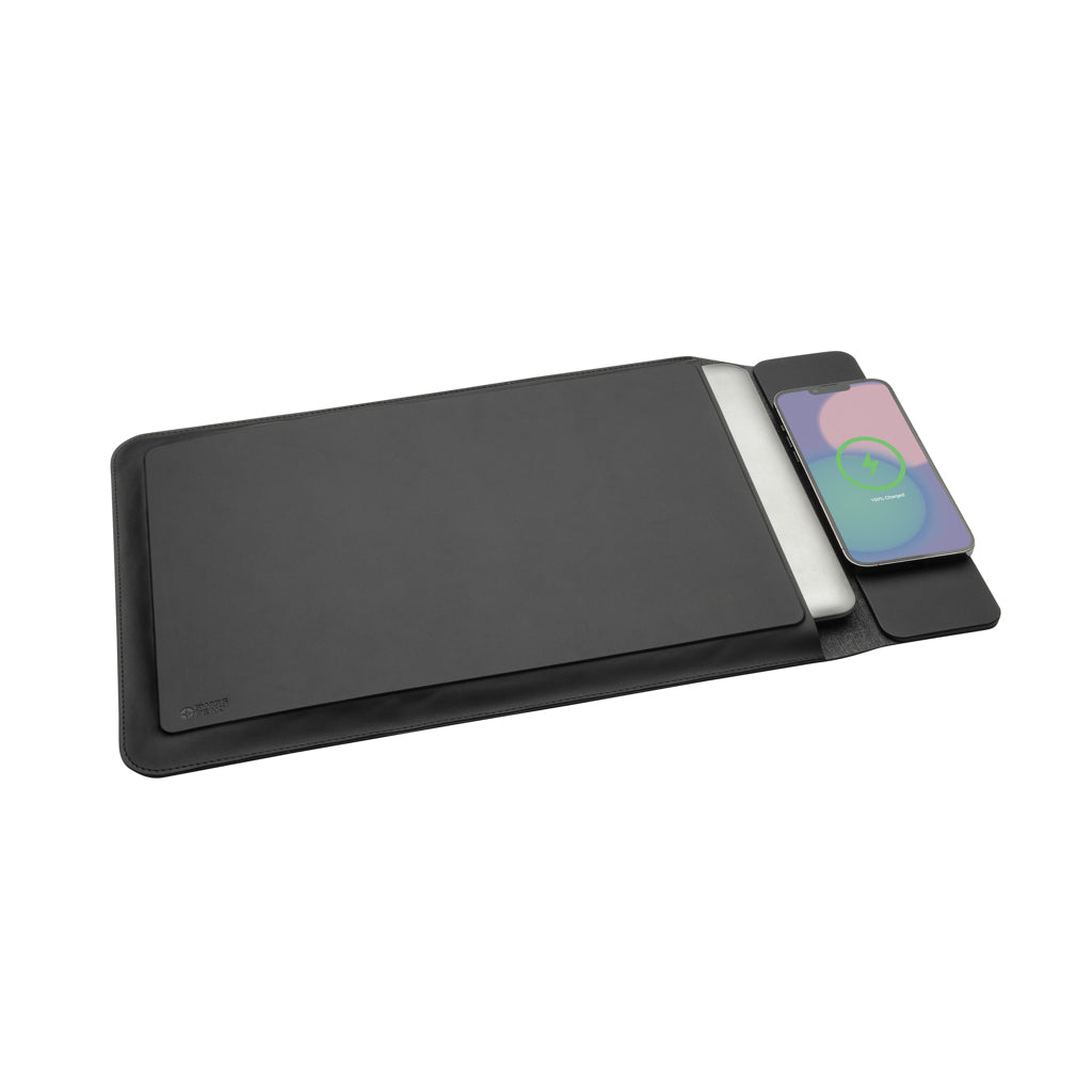 Swiss Peak 15W magnetic charging laptop sleeve 14-15,6"