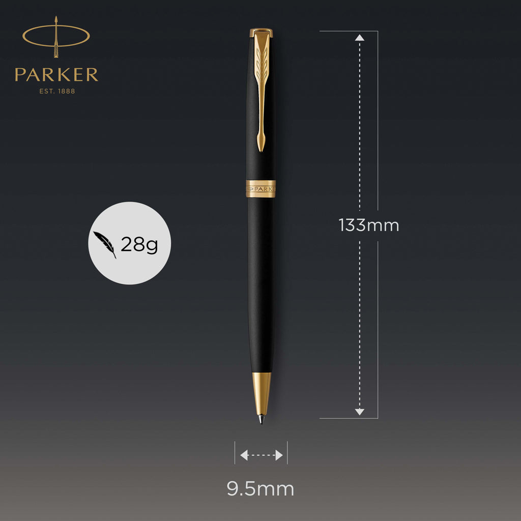Parker SONNET Ballpoint Pen, Matte Black with Palladium Trim