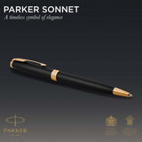 Parker SONNET Ballpoint Pen, Matte Black with Palladium Trim