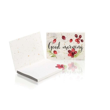 SNCS50 - Coffee paper soft cover with 50 printed recycled sticky notes