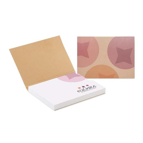 SNES00 - Recycled paper soft cover with 100 printed recycled sticky notes