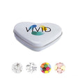 YC7234 - Heart shape tin container with Mints or Sweets. From 100 pcs