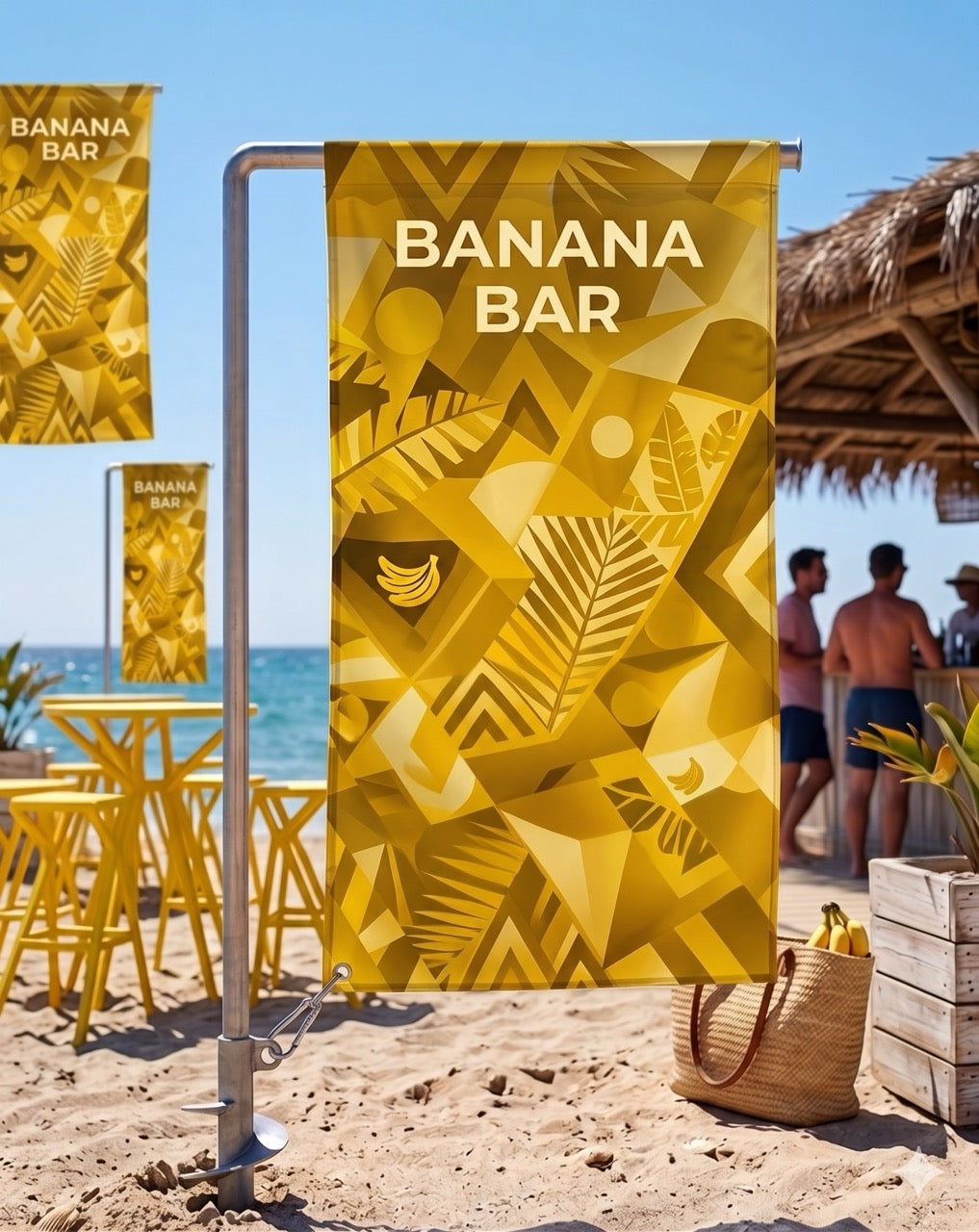 Custom Corporate Vertical Flags