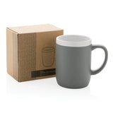 Ceramic Mug With White Rim