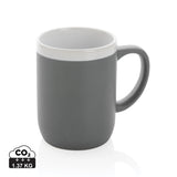 Ceramic Mug With White Rim