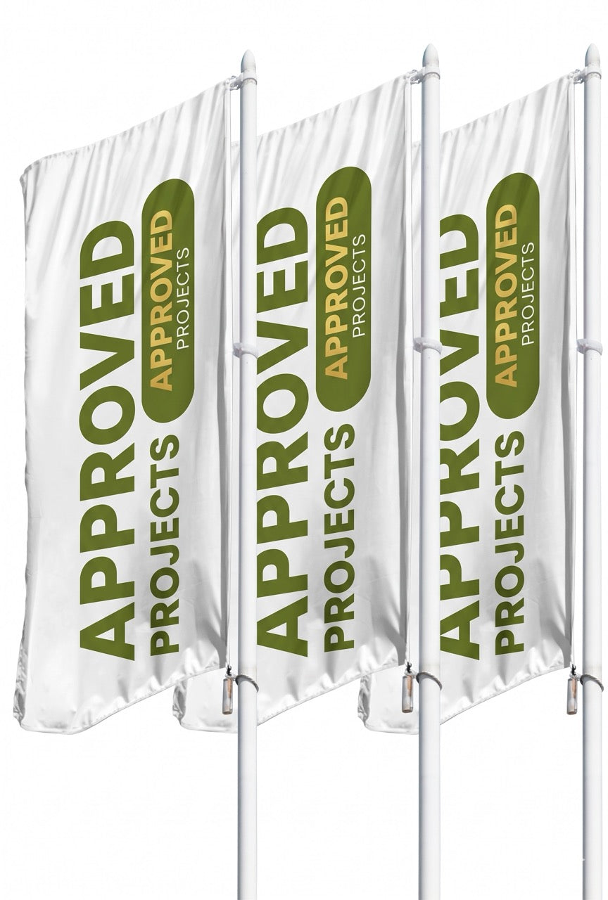 Custom Corporate Vertical Flags