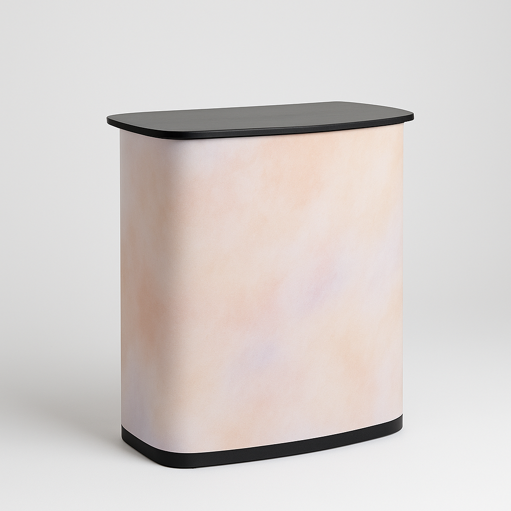 Promotional fold-out counter, concept build example