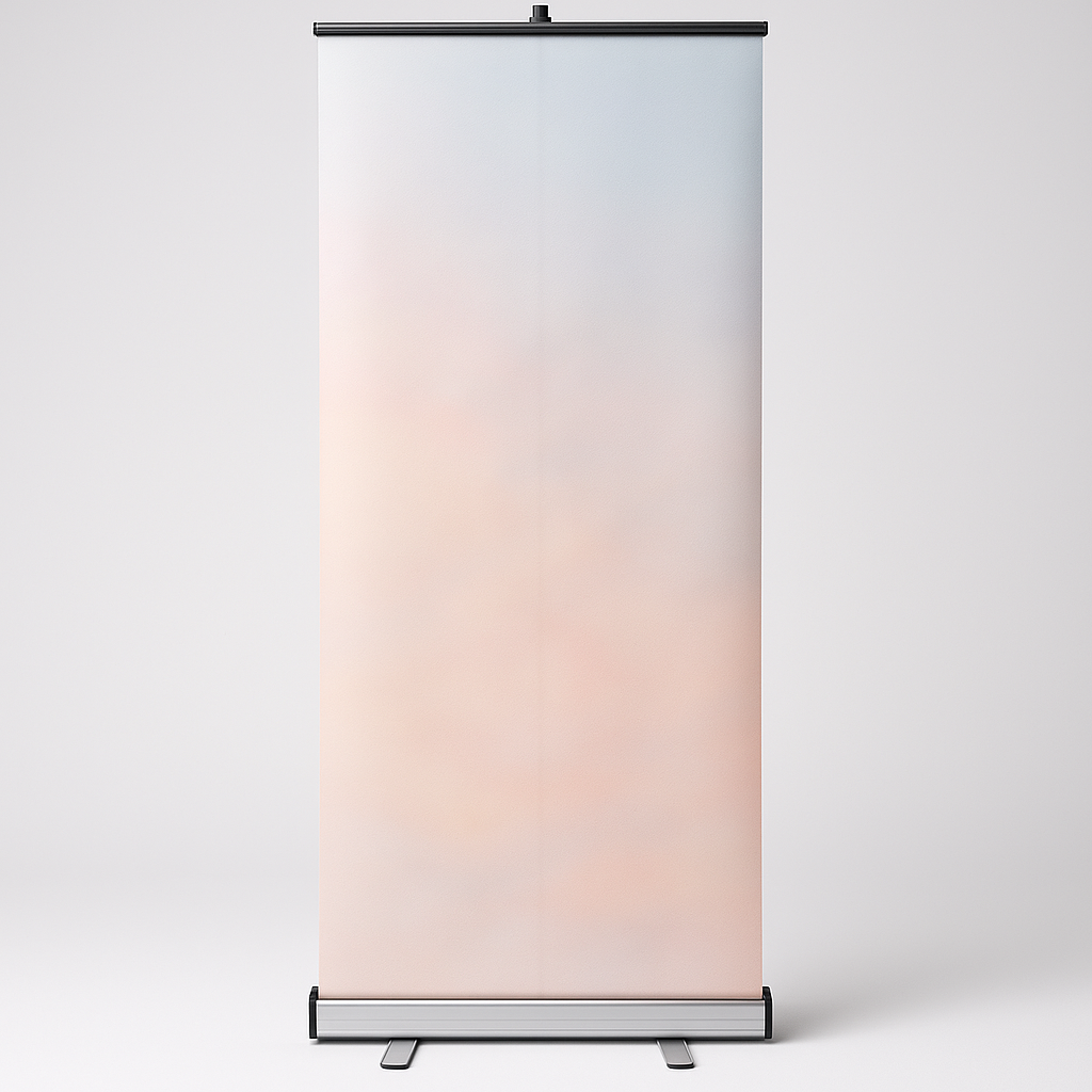 Roll-up banner display, concept build example