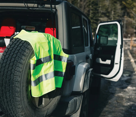 Grs pārstrādāta PET augstas redzamības drošības veste